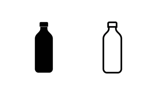 瓶子图标向量 瓶子符号和符号 — 图库矢量图片
