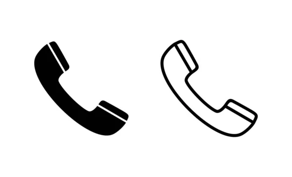 Chiama Vettore Icona Segnale Telefonico Simbolo Icona Del Telefono Contattaci — Vettoriale Stock