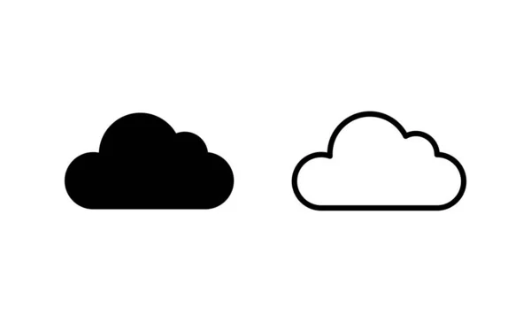 Icono Nube Vector Signo Símbolo Nube — Vector de stock
