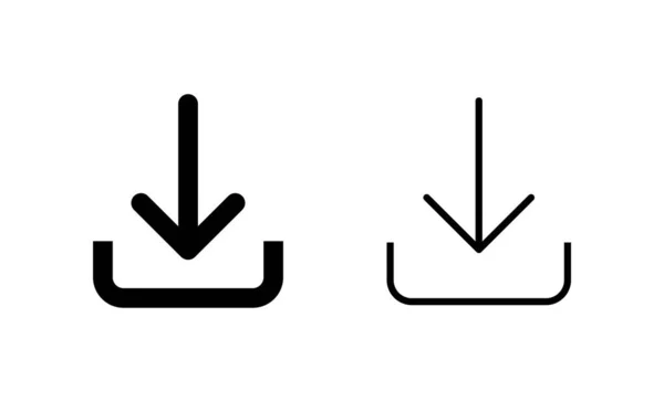 Descargar Vector Icono Descargar Signo Símbolo — Archivo Imágenes Vectoriales