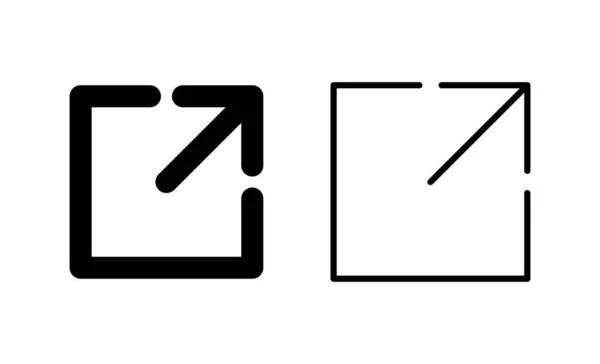 Lien Externe Icône Vecteur Lien Signe Symbole Symbole Hyperlien — Image vectorielle