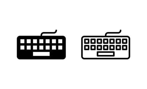 Tastatursymbolvektor Tastaturzeichen Und Symbol — Stockvektor