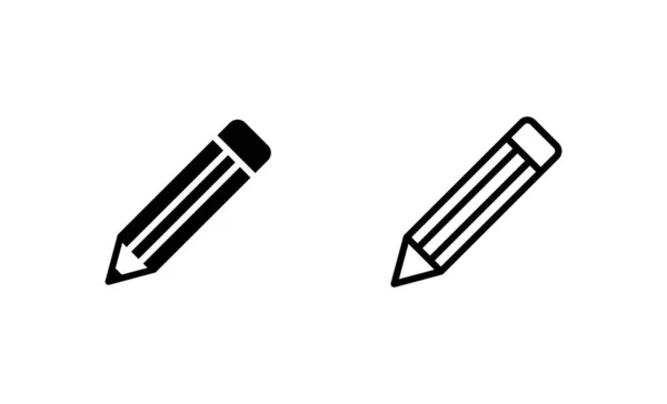 Wektor Ikony Ołówka Znak Symbol Pióra Edytuj Wektor Ikony — Wektor stockowy