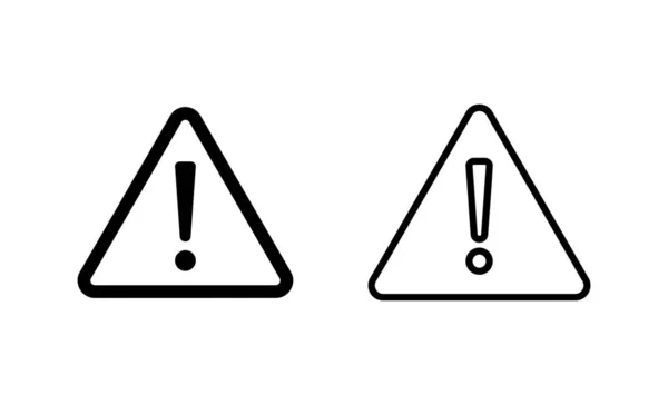 Ausrufegefahr Symbolvektor Aufmerksamkeitszeichen Und Symbol Gefahrenwarnschild — Stockvektor