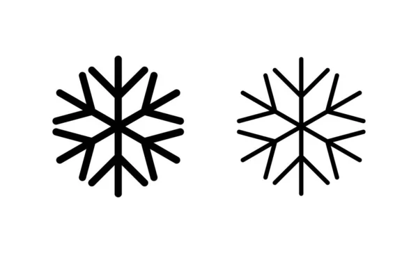 Διανυσματική Εικόνα Χιονιού Πρόσημο Και Σύμβολο Νιφάδας Χιονιού — Διανυσματικό Αρχείο