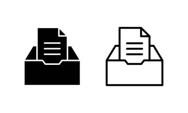 Dizin simgesi vektörünü arşivle. Belge vektör simgesi. Depolama simgesini arşivle.