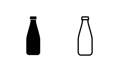 Şişe ikonu vektörü. şişe işareti ve sembol