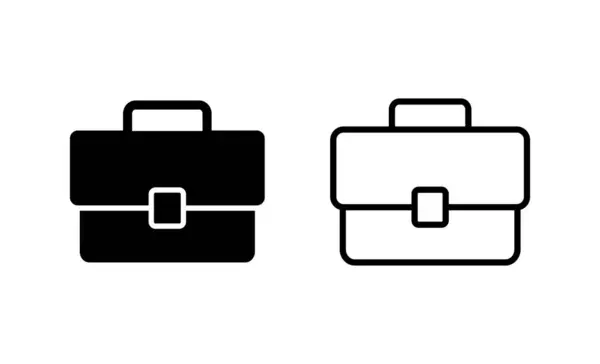 公文包图标向量 手提箱标志和符号 行李符号 — 图库矢量图片