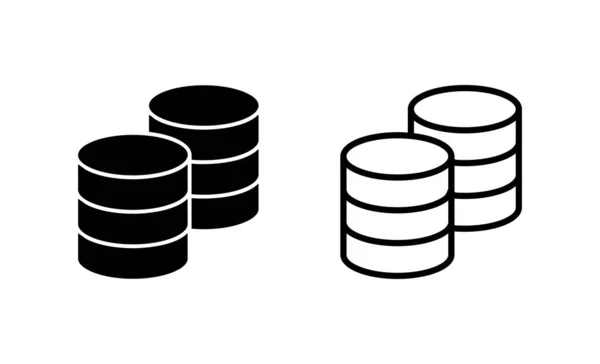데이터베이스 아이콘 데이터베이스 — 스톡 벡터