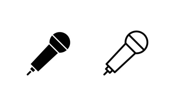 stock vector Microphone icon vector. karaoke sign and symbol