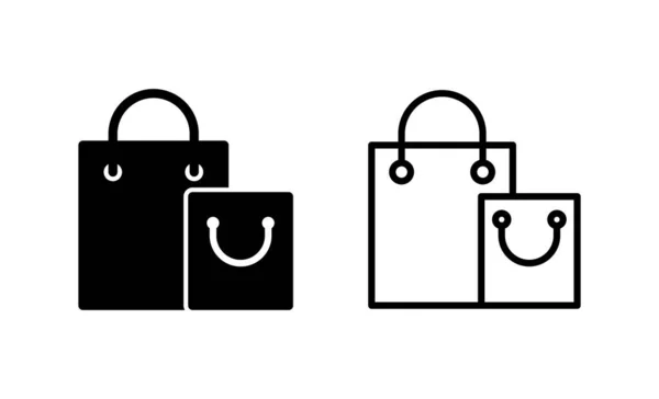 Shopping Bag Icon Vector Shopping Sign Symbol — Stock Vector