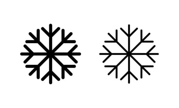 Vecteur Icône Neige Signe Symbole Flocon Neige — Image vectorielle
