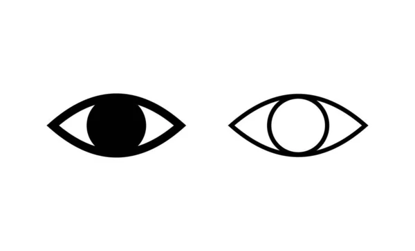 Vektor Ikony Oka Oční Znamení Symbol Ikona Vzhled Vize — Stockový vektor