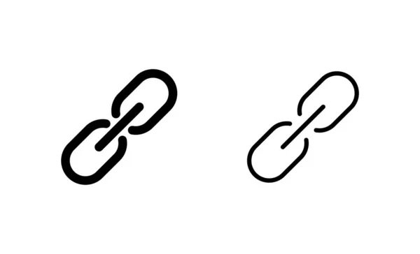 Вектор Піктограми Посилання Знак Ланцюжка Гіперпосилання Символ — стоковий вектор