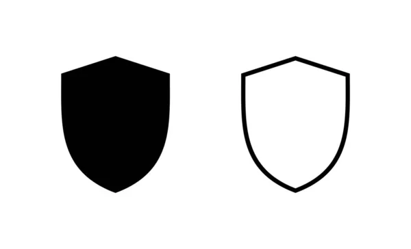 Wektor Ikony Tarczy Ikona Ochrony Znak Symbol Bezpieczeństwa — Wektor stockowy