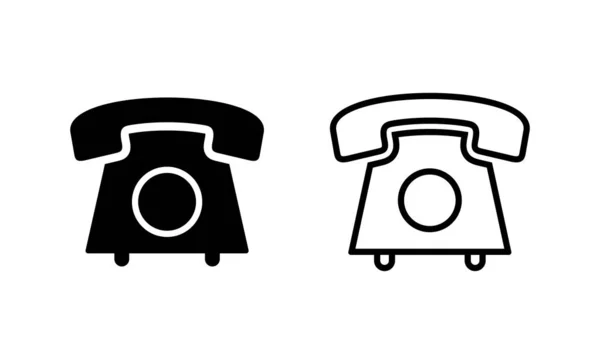 Вектор Значка Телефона Телефонный Знак Символ — стоковый вектор