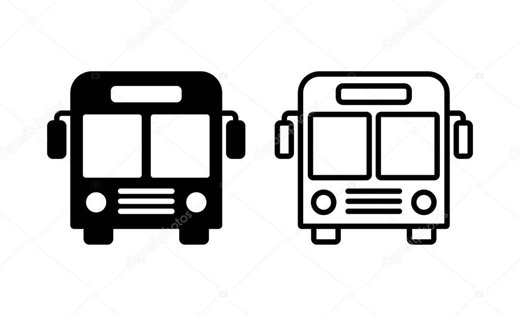 Bus icon vector. bus sign and symbol