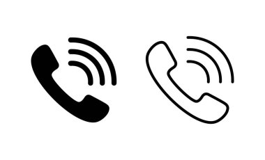 Simge vektörünü ara. Telefon işareti ve sembol. Telefon ikonu. Bizimle irtibata geç 