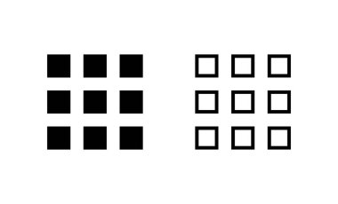 Menü simgesi vektörü. Web menü işareti ve sembol. Hamburger menüsü sembolü