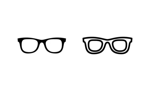 Ícone Vetor Óculos Sinal Óculos Símbolo —  Vetores de Stock