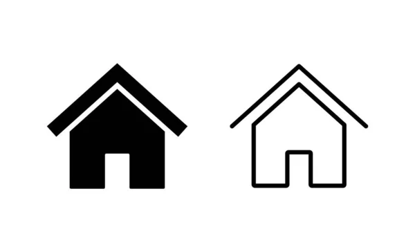 Вектор Иконок Дома Знак Дома Символ — стоковый вектор