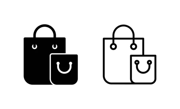 Shopping Bag Icon Vector Shopping Sign Symbol — Stock Vector