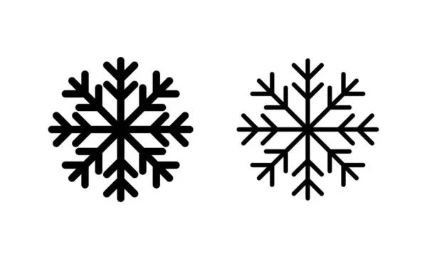 雪のアイコンベクトル 雪の結晶のサインとシンボル — ストックベクタ