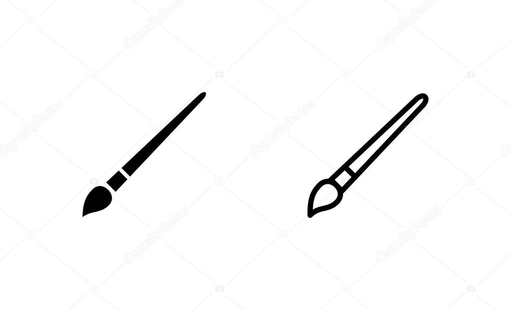 Paint icon vector. paint brush sign and symbol. paint roller icon vector