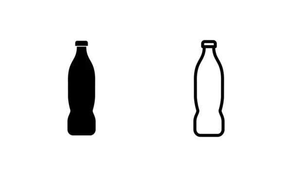 Vettore Icona Bottiglia Simbolo Simbolo Della Bottiglia — Vettoriale Stock