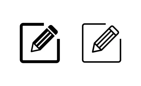 Symbolvektor Bearbeiten Zeichen Und Symbol Des Dokuments Bearbeiten Textsymbol Bearbeiten — Stockvektor