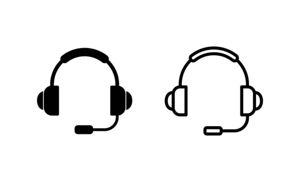 Kulaklık Ikonu Vektörü Mza Sembol — Stok Vektör