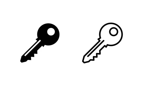 キーアイコンベクトル 鍵の記号と記号 — ストックベクタ