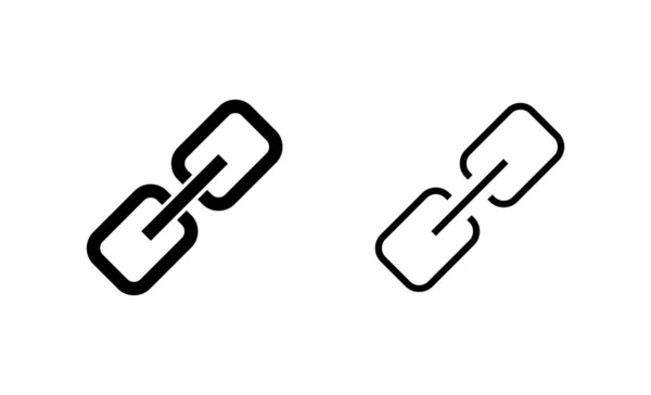 Lien Icône Vecteur Chaîne Hyperliens Signe Symbole — Image vectorielle