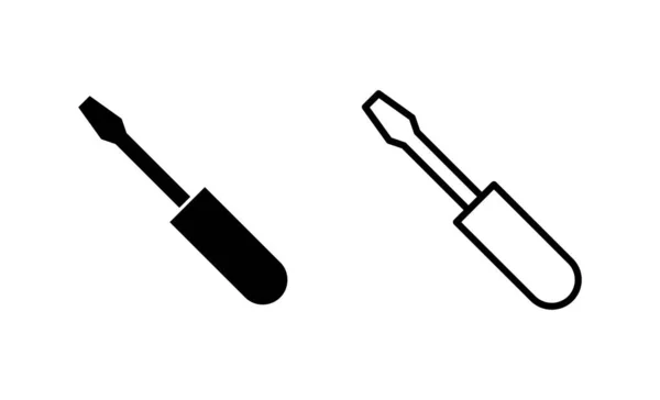 Значок Викрутки Вектор Інструменти Знак Символ — стоковий вектор