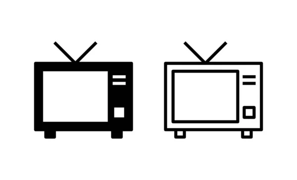 아이콘 텔레비전 표지와 — 스톡 벡터