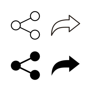 Simge vektörünü paylaş. İşaret ve sembol paylaşımı