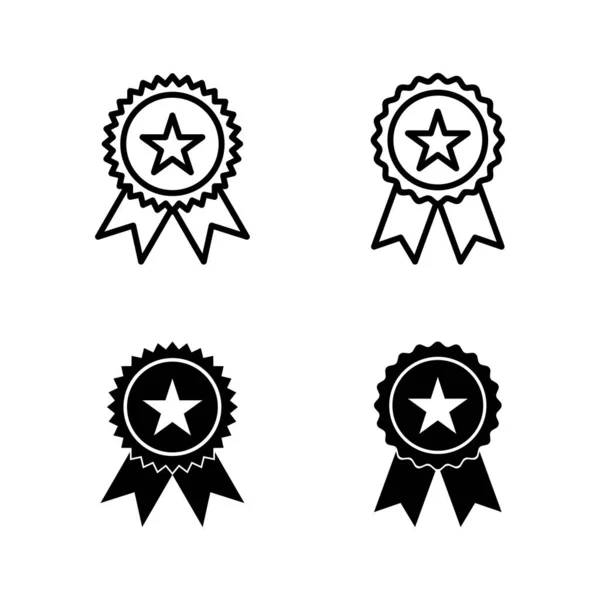 Abzeichen Icon Vektor Preissymbolvektor Zeichen Und Symbole Erreichen — Stockvektor
