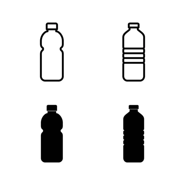 Flaska Ikoner Vektor Flaska Tecken Och Symbol — Stock vektor