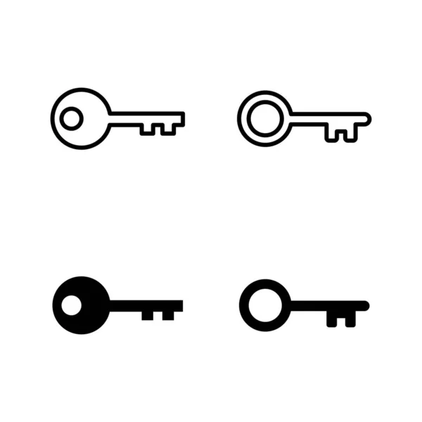 Iconos Clave Vector Signo Símbolo Clave — Archivo Imágenes Vectoriales