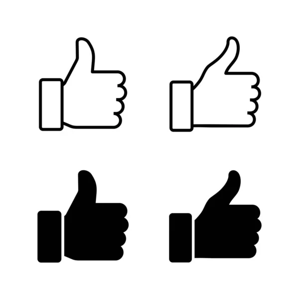 stock vector Like icons vector. Thumbs up sign and symbol. Hand like