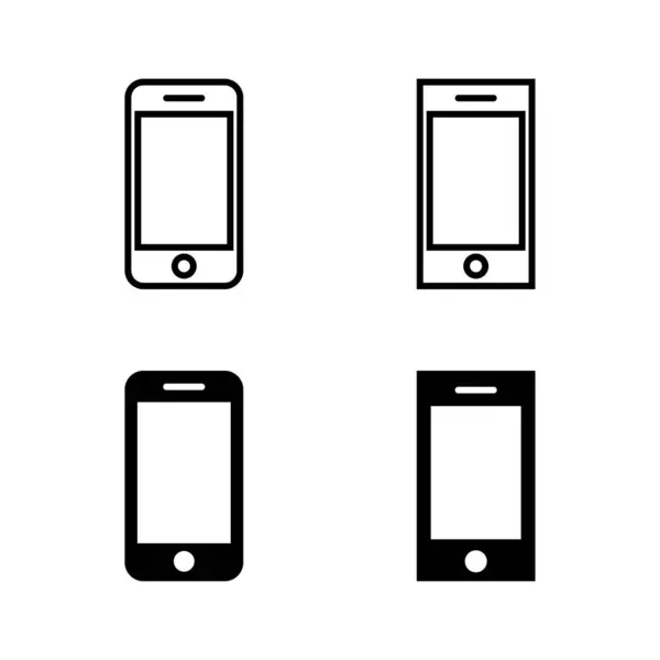 Icônes Téléphone Vecteur Indicatif Appel Symbole Symbole Téléphone — Image vectorielle