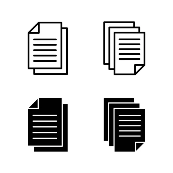 Dokument Symbole Vektor Papierzeichen Und Symbol Dateisymbol — Stockvektor