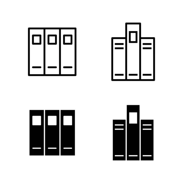 Icônes Bibliothèque Vecteur Signe Symbole Éducation — Image vectorielle