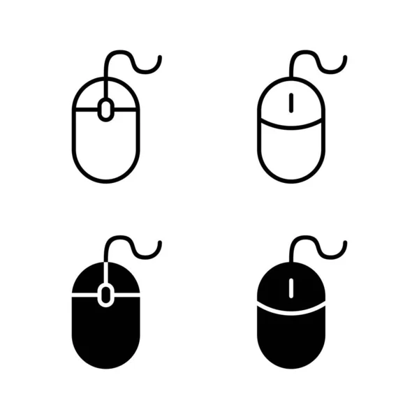 鼠标图标向量 单击符号和符号 指针图标向量 — 图库矢量图片