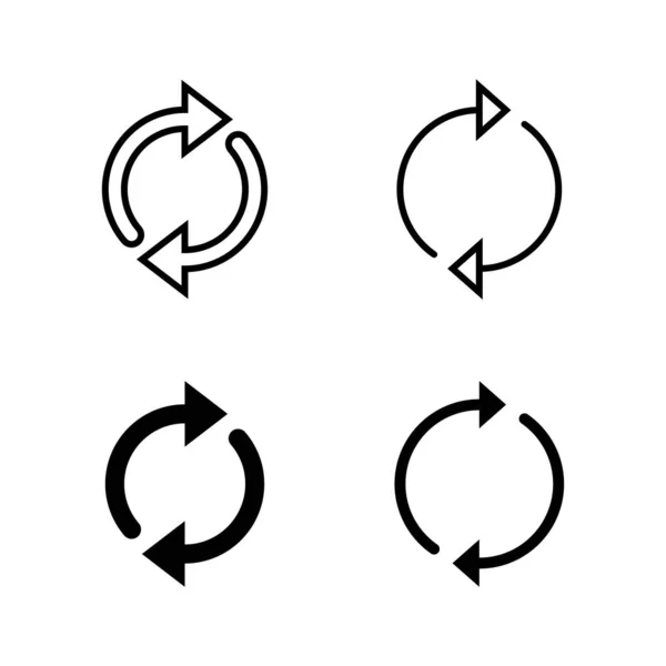 Actualiser Vecteur Des Icônes Recharger Signe Symbole Icône Mise Jour — Image vectorielle