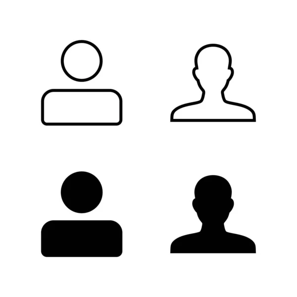 Icônes Utilisateur Vecteur Signe Symbole Personne Icône Personnes — Image vectorielle