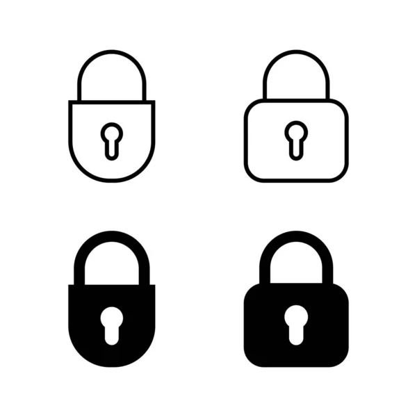 Lock Icons Vector Padlock Sign Symbol Encryption Icon Security Symbol — Stock Vector