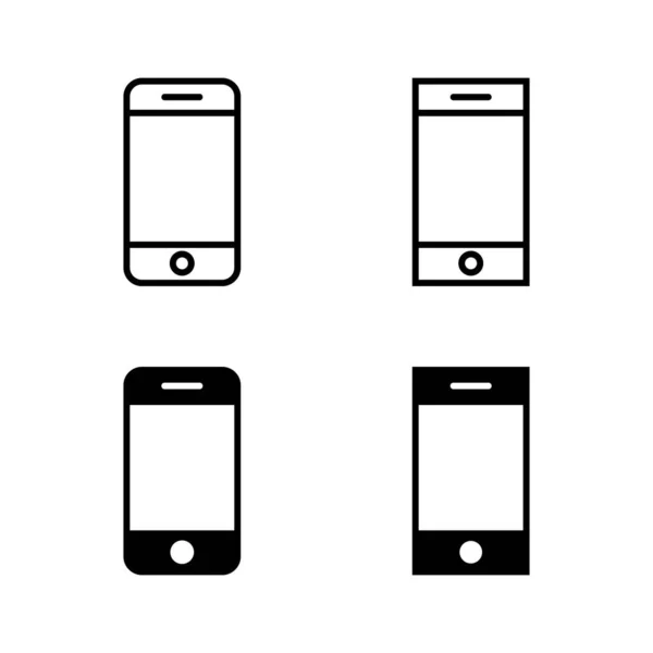 Icônes Téléphone Vecteur Indicatif Appel Symbole Symbole Téléphone — Image vectorielle