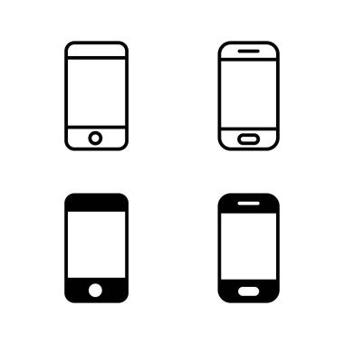 Telefon simgeleri vektörü. Çağrı kodu ve sembol. telefon sembolü