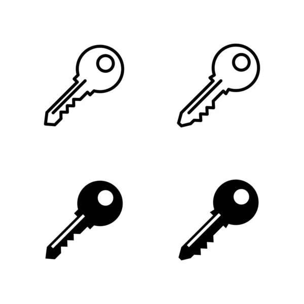 Vektor Klíčových Ikon Značka Symbol Klíče — Stockový vektor
